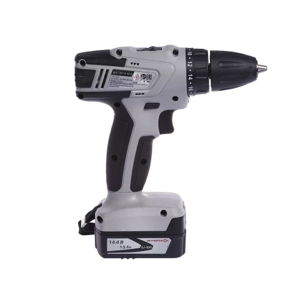 Аккумуляторная дрель-шуруповерт ИНТЕРСКОЛ ДА-10/14,4Л2 Li-ion АПИ 2х1.5Ач купить в Губкинске