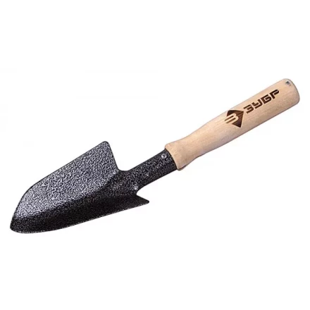 Совок ЗУБР садовый широкий с деревянной ручкой 4-39603 купить в Губкинске