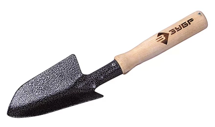 Совок ЗУБР садовый широкий с деревянной ручкой 4-39603 купить в Губкинске