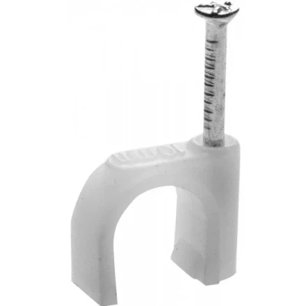 Скоба-держатель для круглого кабеля, с оцинкованным гвоздем, 9 мм, 80 шт, STAYER Master 4510-09 4510-09 купить в Губкинске