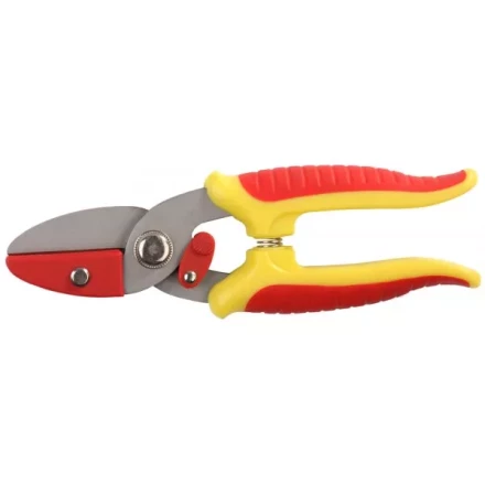 Секатор GRINDA &quot;МИНИ&quot; с 2-комп. ручками, с упорной наковальней, макс. диаметр реза - 8мм, 175мм 8-423285 купить в Губкинске