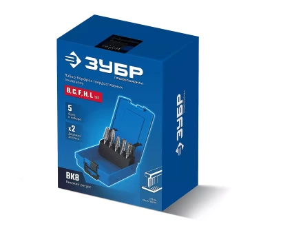 Зубр Набор твердосплавных борфрез, 5 шт.: B1020, C1020, F1020, H1025, L1025 (28815-H5) купить в Губкинске