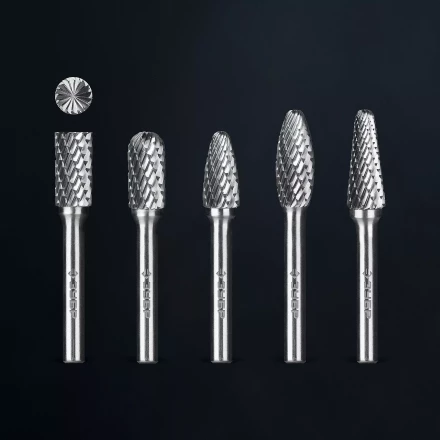 Зубр Набор твердосплавных борфрез, 5 шт.: B1020, C1020, F1020, H1025, L1025 (28815-H5) купить в Губкинске