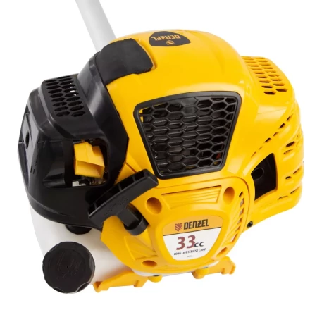 Триммер бензиновый DTL-33S, 33 см3, разъемная штанга, состоит из 2 частей Denzel 96262 купить в Губкинске