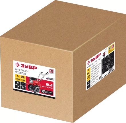 ЗУБР увеличенные колеса, 7 л.с., мотоблок с понижающей передачей (МТБ-400 У) купить в Губкинске