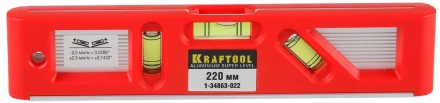 Уровень KRAFTOOL &quot;PRO&quot; &quot;DIRECTOR LEVEL&quot; с магнитом, 3 ампулы, 220мм 1-34863-022 купить в Губкинске