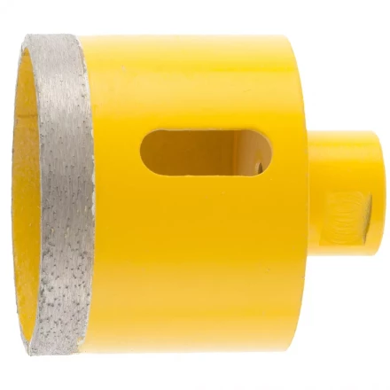 Сверло алмазное по керамограниту 68мм мокрое резание М14 DENZEL 72693 купить в Губкинске