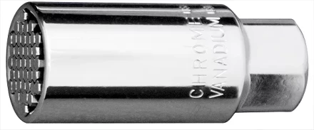 Головка торцевая многоразмерная CrV (6-21мм) под квадрат 3/8" CrV хромир Gross 13191 купить в Губкинске