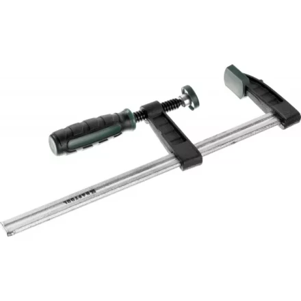 Струбцина, KRAFTOOL 32011-050-200, тип &quot;F&quot;, DIN 5117, двухкомпонентная ручка, 50х200мм 32011-050-200 купить в Губкинске