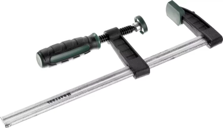 Струбцина, KRAFTOOL 32011-050-200, тип &quot;F&quot;, DIN 5117, двухкомпонентная ручка, 50х200мм 32011-050-200 купить в Губкинске