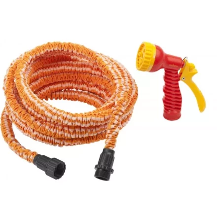 Набор поливочный GRINDA: удлиняющийся шланг 15м, пистолет-распылитель 7-ми позиционный 428496-15 купить в Губкинске