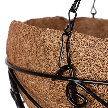 Кашпо подвесное с орнаментом Palisad, с кокосовой корзиной, диаметр 30 см, 690048 купить в Губкинске