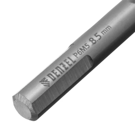 Сверло спиральное по металлу Denzel 8,5 x 117 мм, Р6М5, Golden Tip, 718240 купить в Губкинске