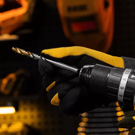 Сверло спиральное по металлу Denzel 8,5 x 117 мм, Р6М5, Golden Tip, 718240 купить в Губкинске