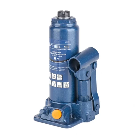 Домкрат гидравлический бутылочный 2 т h подъема 181–345 мм  STELS 51101 купить в Губкинске