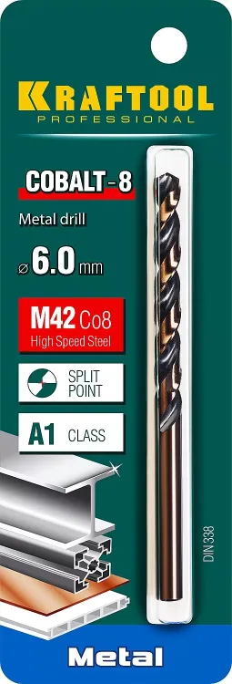 Сверла по металлу HSS-Co 29656-6 купить в Губкинске