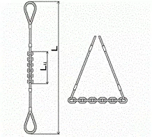 Строп комбинированный 0.9 т L=3 м L цепи=1.2 м заплет купить в Губкинске