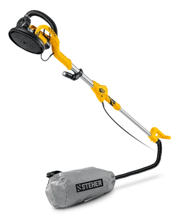 STEHER d225 мм, 800 Вт, удлиненная рукоятка, подсветка, шлифовальная машина для стен (жираф) (DWL-800) купить в Губкинске