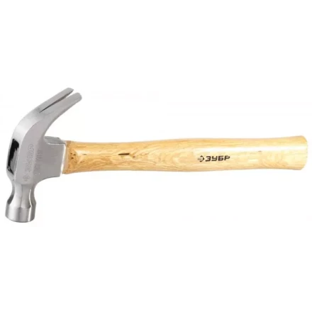 Молоток-гвоздодер ЗУБР кованый, с деревянной рукояткой, 375г 20237-375 купить в Губкинске