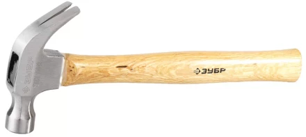 Молоток-гвоздодер ЗУБР кованый, с деревянной рукояткой, 375г 20237-375 купить в Губкинске