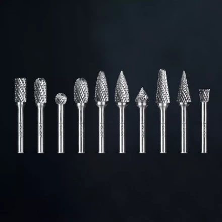 Зубр Набор твердосплавных борфрез, 10 шт.: A1020, C1020, D1009, E1220, F1225, G1225, J1009, L1228, M1225, N1010 (28815-H10) купить в Губкинске