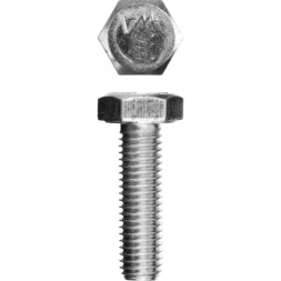 Болт ЗУБР "МАСТЕР" с шестигранной головкой, ГОСТ 7798-70, класс прочности 5.8, оцинкованный, M8x16мм, 5кг 303080-08-016