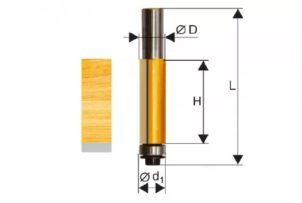 Фреза кромочная прямая ф127х26мм хв. 8мм 46163 купить в Губкинске