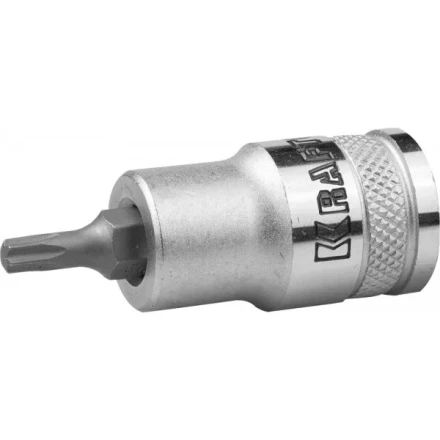 Торцовая бита-головка KRAFTOOL &quot;INDUSTRIE QUALITAT&quot;, материал S2, TORX, сатинированная, 1/2&quot;, Т25 27905-25_z01 купить в Губкинске