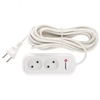 Удлинитель бытовой серия EU, без заземления, 7м, 2 роз., 6А Stern 95723 купить в Губкинске