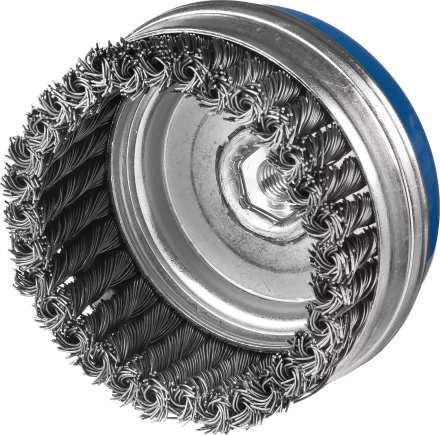 ЗУБР &quot;ПРОФЕССИОНАЛ&quot;. Щетка чашечная усиленная для УШМ, плетеные пучки стальной проволоки 0,8мм, 100ммхМ14 35271-100_z02 купить в Губкинске