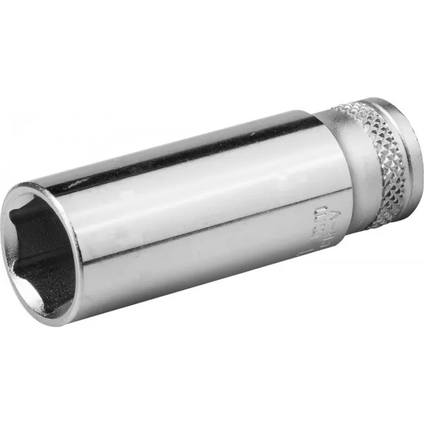 Торцовая головка KRAFTOOL "INDUSTRIE QUALITAT", удлиненная, Cr-V, FLANK, хромосатинированная, 1/4", 8 мм 27817-08_z01 купить в Губкинске
