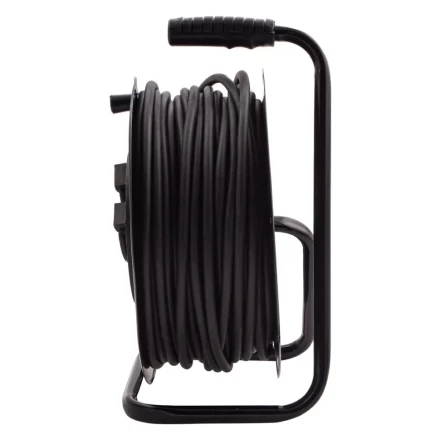 Удлинитель силовой 50 м, 16А, тип УХз16, КГ 3 x 2.5 мм, на стальной катушке, 4 розетки Сибртех 95880 купить в Губкинске