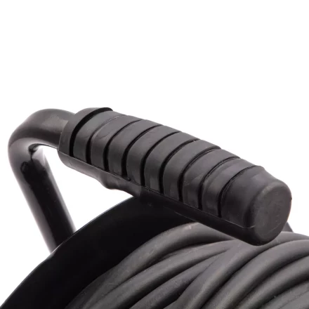 Удлинитель силовой 50 м, 16А, тип УХз16, КГ 3 x 2.5 мм, на стальной катушке, 4 розетки Сибртех 95880 купить в Губкинске