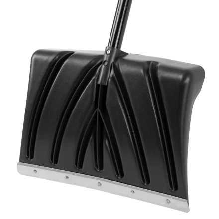 Лопата для уборки снега пластиковая, 450х325х1370 мм, стальной черенок, Palisad 61660 купить в Губкинске