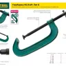 Струбцина, KRAFTOOL 32011-080-300, тип "F", DIN 5117, двухкомпонентная ручка, 80х300мм 32011-080-300 купить в Губкинске