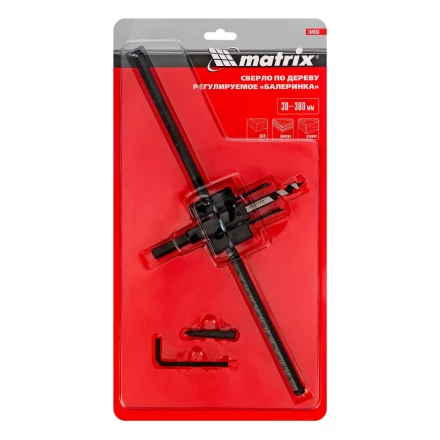 Сверло по дереву регулируемое &quot;Балеринка&quot; Matrix, 30-300 мм, 704930 купить в Губкинске