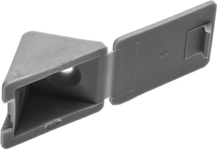 Уголок мебельный ЗУБР с шурупом, цвет св-серый, 4,0x15мм, ТФ6, 4шт 4-308256-6 купить в Губкинске