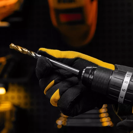 Сверло спиральное по металлу Denzel, 9 x 125 мм, Р6М5, Golden Tip, 718241 купить в Губкинске