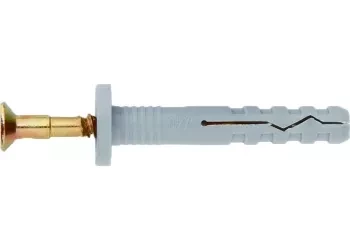 Дюбель-гвоздь полипропиленовый грибовидный бортик 6х40 мм 200 шт СИБРТЕХ 42156 купить в Губкинске