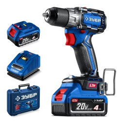 Бесщеточная дрель-шуруповерт Зубр КОМПАКТ #3, 2 АКБ LMS (4 Ач), в кейсе DB-50-42 серия «ПРОФЕССИОНАЛ»