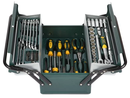 Набор KRAFTOOL &quot;INDUSTRIE&quot; Слесарно-монтажный инструмент, 59 предметов 27978-H59 купить в Губкинске