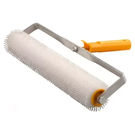 Валик игольчатый STAYER для наливных полов в сборе, пластмассовые иглы, бюгель 8мм, 75х400мм 03951-40 купить в Губкинске