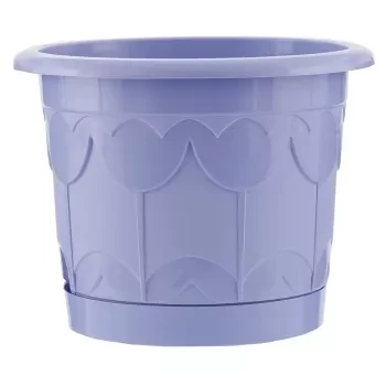 Горшок Тюльпан с поддоном цветок мяты 3,9 л PALISAD 69248 купить в Губкинске