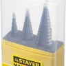 Набор STAYER "MASTER": Ступенчатые сверла по сталям и цвет.мет., сталь HSS, d=4-12мм,5 ступ. d 4-20 мм 9 ступ., d 4-30мм 14ступ. 29660-4-30-H3 купить в Губкинске