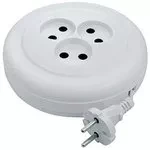 Удлинитель бытовой без заземления 5м 3 розетки 6A серия УХ6 DENZEL 95927 купить в Губкинске