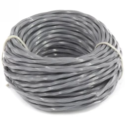 Леска для триммера армированная алюминием X-Pro квадрат витой 2,4 мм х 10 м блистер Россия Denzel 96199