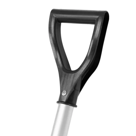 Лопата для уборки снега пластиковая, 470х350х1340 мм, алюминиевый черенок, Россия, Сибртех 61662 купить в Губкинске