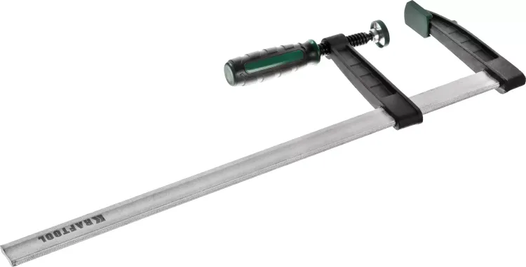 Струбцина, KRAFTOOL 32011-120-500, тип "F", DIN 5117, двухкомпонентная ручка, 120х500мм 32011-120-500 купить в Губкинске