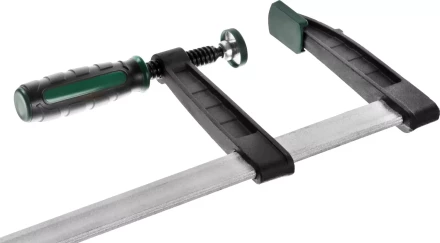 Струбцина, KRAFTOOL 32011-120-500, тип &quot;F&quot;, DIN 5117, двухкомпонентная ручка, 120х500мм 32011-120-500 купить в Губкинске