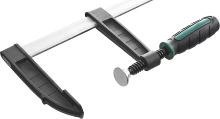 Струбцина, KRAFTOOL 32011-120-500, тип &quot;F&quot;, DIN 5117, двухкомпонентная ручка, 120х500мм 32011-120-500 купить в Губкинске